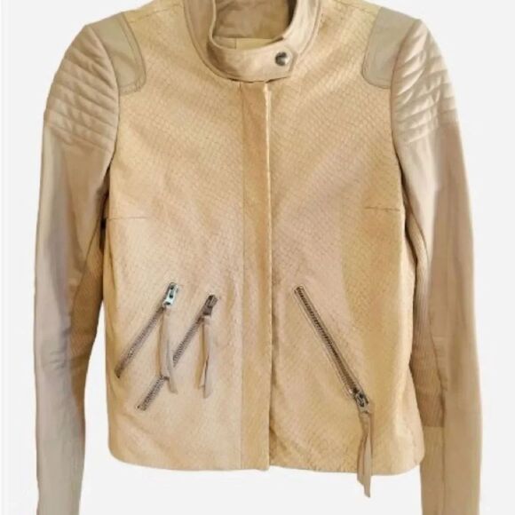 Rebecca Taylor Jackets & Blazers - Rebecca Taylor Lamb Leather Jacket